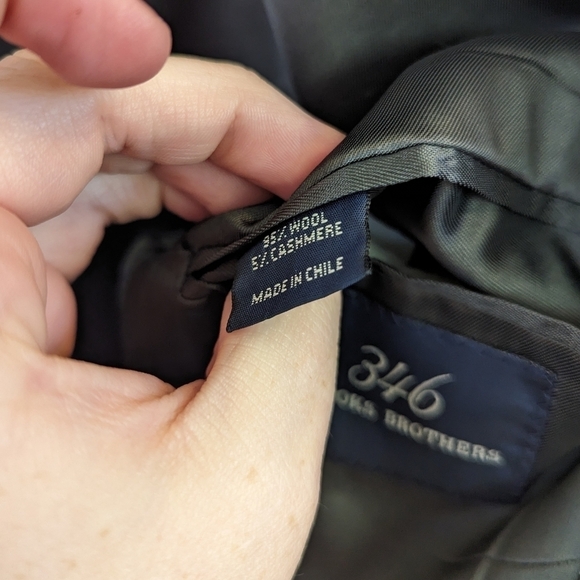 Brooks Brothers Houndstooth Wool Cashmere Mens Blazer Sport Coat - Picture 15 of 16